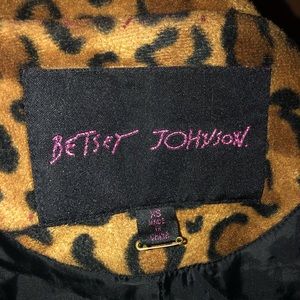 Betsy Johnson Faux Fur Trench Coat